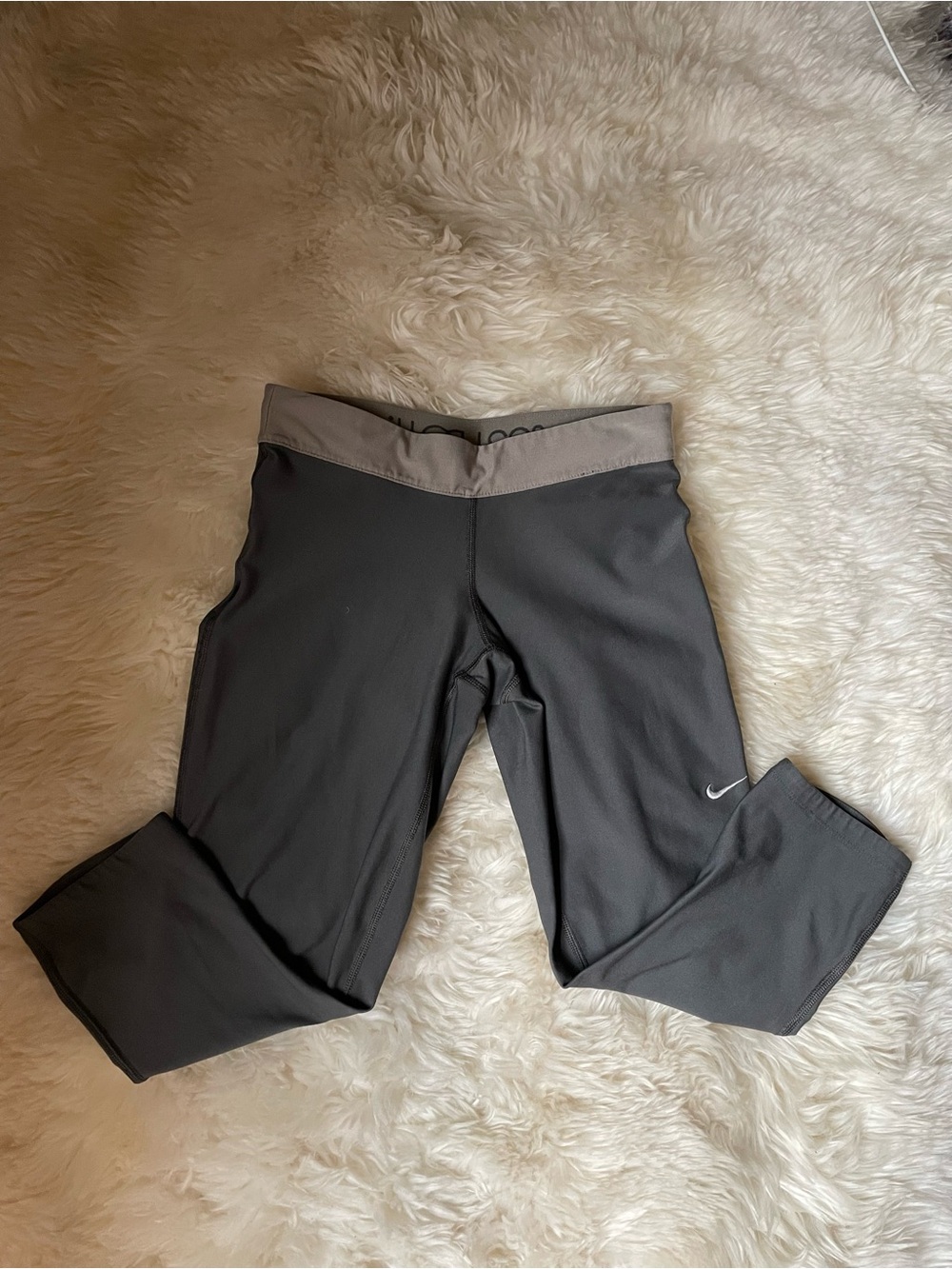 Vintage Nike dri-fit grey super low rise leggings